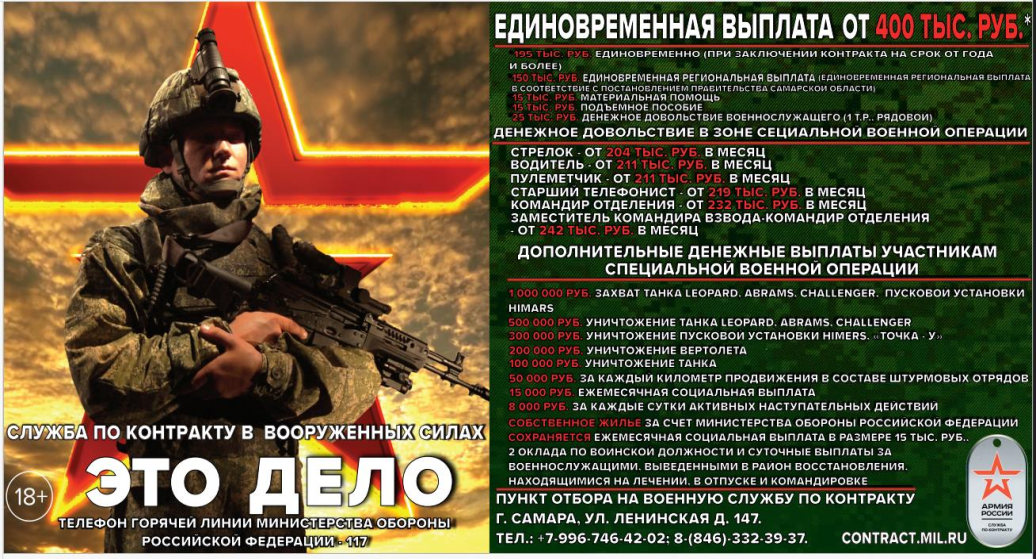 СЛУЖБА ПО КОНТРАКТУ В ВООРУЖЕННЫХ СИЛАХ